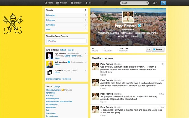 Pope Francis' Twitter Account