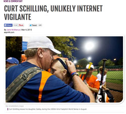 Former MLB Pitcher Curt Schilling Defends Daughter on Social Media