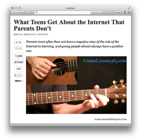 The Atlantic: What Teens Get About the Internet That Parents Don't