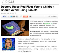 Doctors Raise Red Flag: Young Children Should Avoid Using Tablets